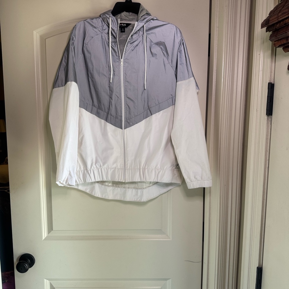 Fila Gray and White Women's Jacket